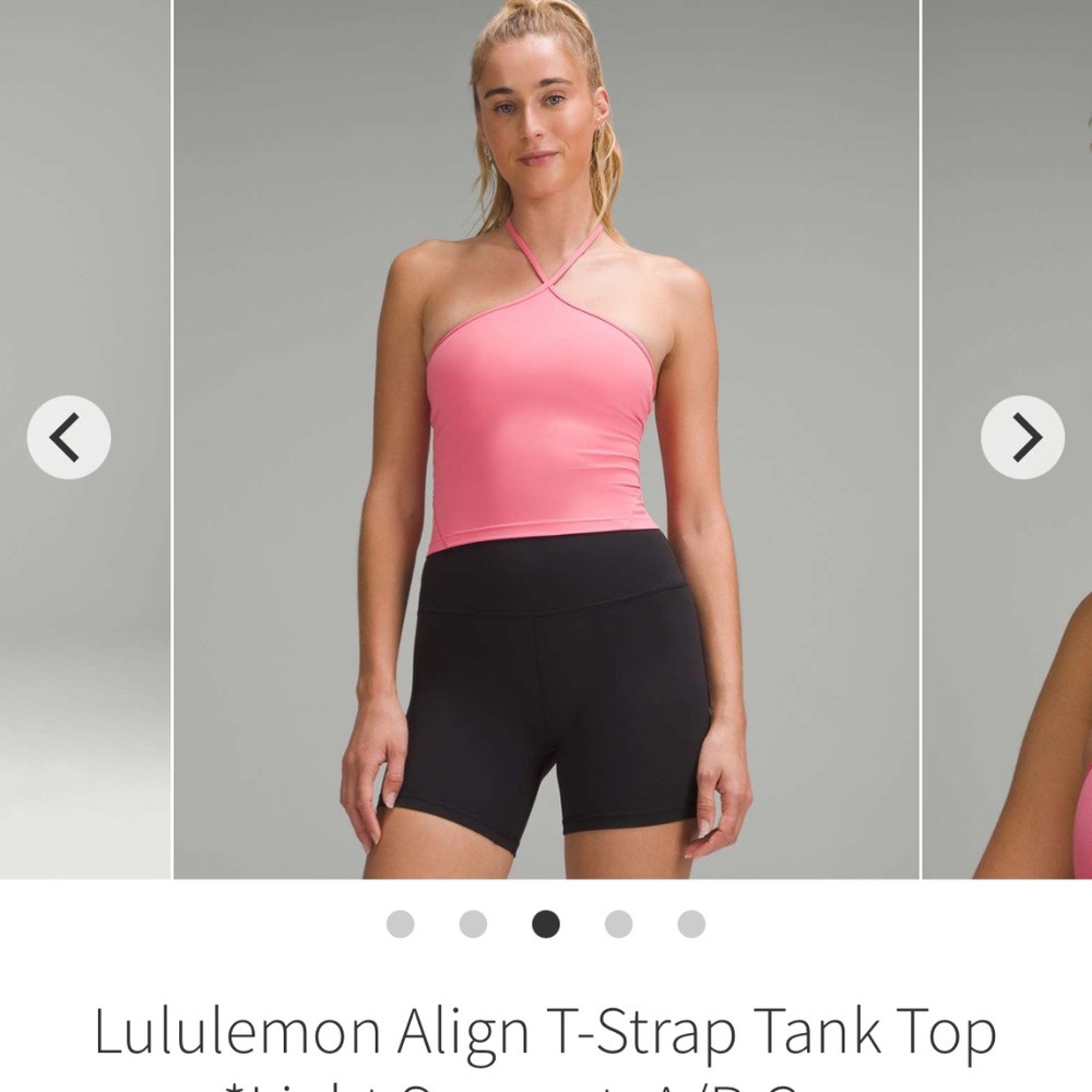 Lululemon Align T-Strap Tank Sakura Pink NWOT